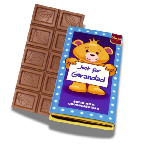 Sentiment - Personal 60g Milk Chocolate Bar - Just For Grandad
