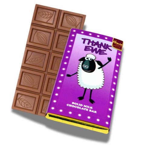 Sentiment - Personal 60g Milk Chocolate Bar - Thank Ewe