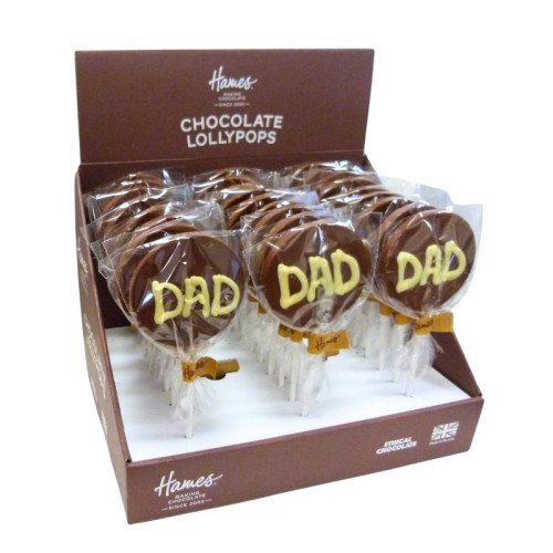 Hames - Sentiment Just Saying Chocolate Lollipops Worlds Greatest Dad