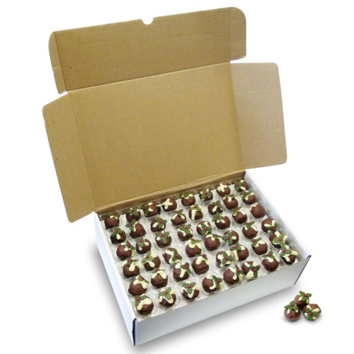 Loose Truffles - Christmas Pudding Flavoured Milk Chocolate Truffles (96 Chocolates Per Box)