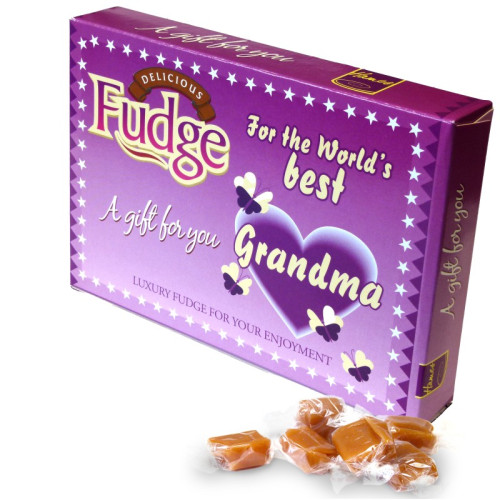Sentiment Gift Box Fudge 125g - Grandma
