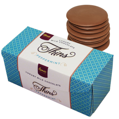 Hames - Luxury Milk Chocolate Peppermint Thins 145g x Outer of 12
