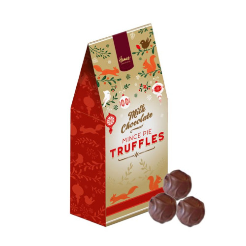 Festive Christmas - Mince Pie Flavour Milk Chocolate Truffles