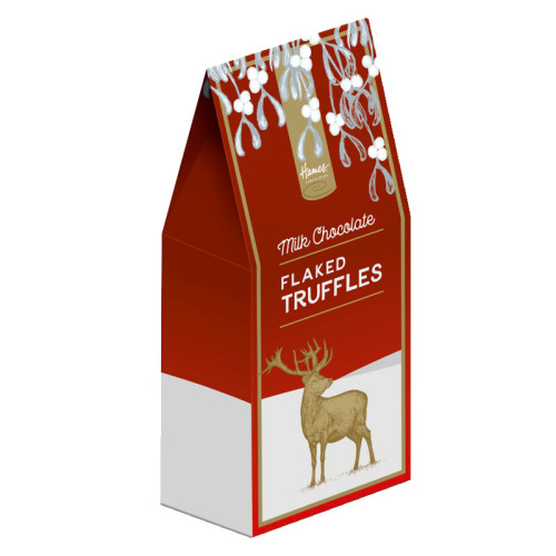 Festive Stag - Flaked Milk Chocolate Truffles