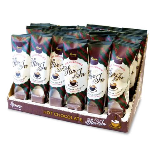 Hames - Stir In Hot Chocolate 35g Milk Chocolate with Mince Pie Flavour RA MB x Outer of 24