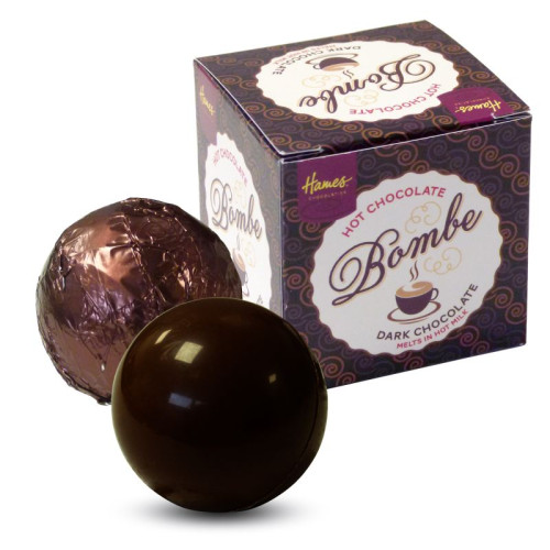 Hames Pack of 2Â Hot Chocolate Bombes - Dark Chocolate Rainforest Alliance MB Cocoa