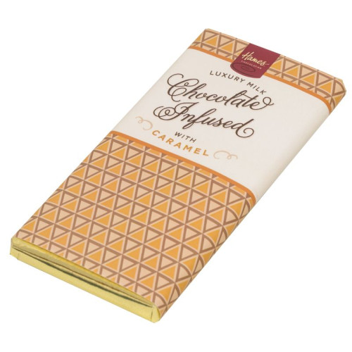 Infusion Chocolate Bar - Caramel Infused Milk Chocolate Bar 80g x Outer of 12