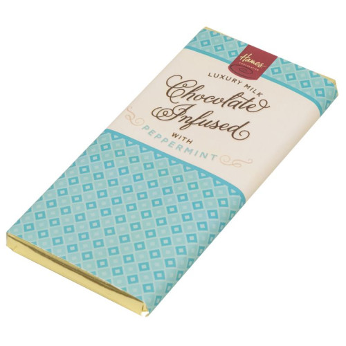 Infusion Chocolate Bar - Peppermint Infused Milk Chocolate Bar 80g x Outer of 12