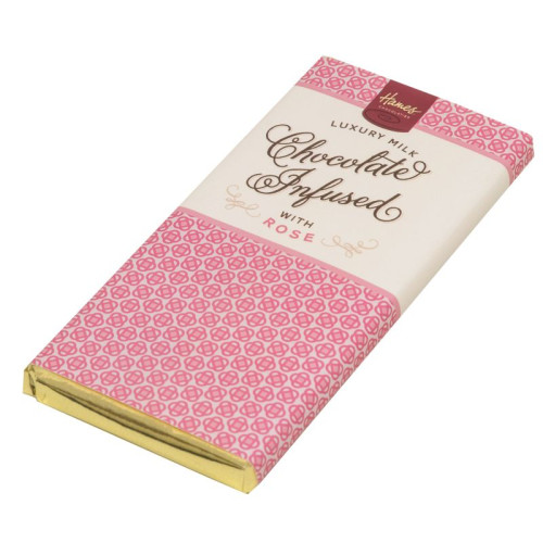 Infusion Chocolate Bar - Rose Infused Milk Chocolate Bar 80g x Outer of 12