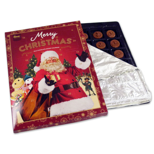 Victorian Christmas - Milk Chocolate Santa Advent Calendar