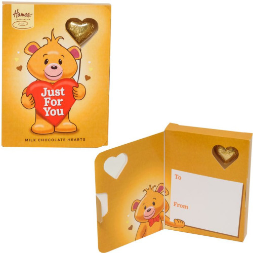 Sentiment Chocolate Heart Card - Just For You x Outer of 14