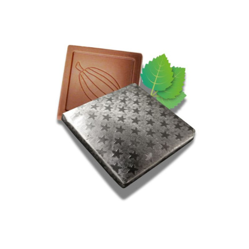 Mint Flavoured Milk Chocolate Neapolitan Finished in Silver Foil