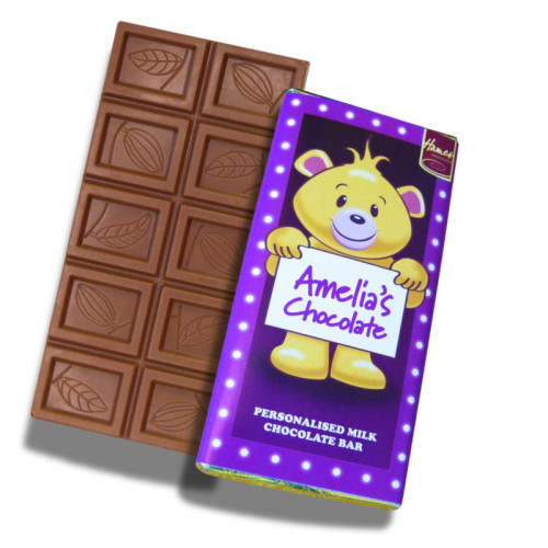 Sentiment - Personal 60g Milk Chocolate Name Bar - Amelia