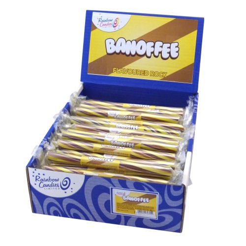 Novelty Flavoured Rock Bar - Banoffee 100 Bars