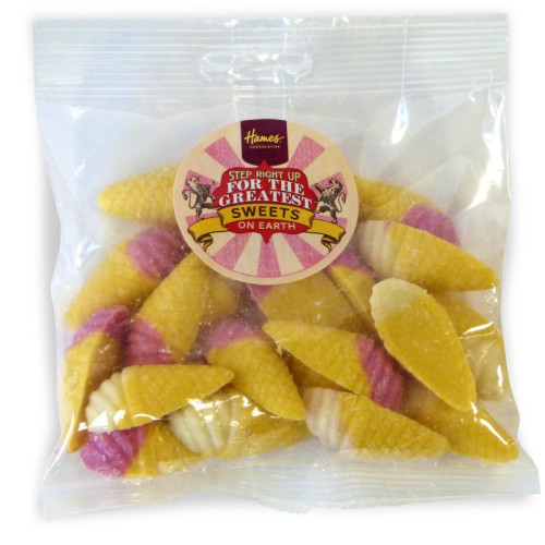 Yesteryear Euro Slot Hang Bag - Ice Cream Cones 100g x Outer of 18