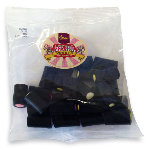 Yesteryear Euro Slot Hang Bag - Liquorice Cream Rock 100g x Outer of 18