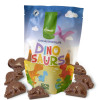 Hames - Solid Milk Chocolate Shaped Dinosaurs RA MB Cocoa & 100% Recyclable Pouch 100g x Outer of 9