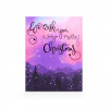 Magical Celestial Forest Finished with Purple Metallic Foil 24 Deluxe Advent Countdown Calendar (Insert Tray)