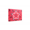 Giant 24 Door Red Geometric Star Design Advent Calendar with Cavity Tray Insert Included - H284mm x W367mm D45mm (Supplied Flat)