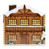 Biodegradable 24 Cavity 3D Snowy Ski Lodge Advent Calendar