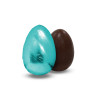 25g Dark Chocolate Easter Egg Wrapped in Turquoise Foil