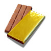 Hames - Happy Easter 50g Trio Milk Chocolate Bars Presented in a Clear PVC Sleeve Wrapped in Gold Foil Finished with 3 Cute Easter Wrapper Designs x Outer of 12