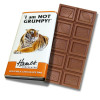 Animals with Attitude - 60g Milk Chocolate Bar Wrapped in Silver Foil Finished with a Themed Chuckle Tiger Wrapper x Outer of 14