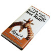 Animals with Attitude - 80g Milk Chocolate Bar Wrapped in Silver Foil Finished with a Themed Chuckle Giraffe Wrapper x Outer of 12