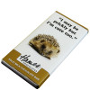 Animals with Attitude - 80g Milk Chocolate Bar Wrapped in Silver Foil Finished with a Themed Chuckle Hedgehog Wrapper x Outer of 12