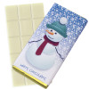 A Very Woolly Christmas - Snowman Themed Knitted White Chocolate Bars 80g Wrapped in Gold Foil x Outer of 12