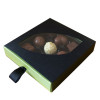 Elegant Premium Quality 9 Choc Drawer Buffer Box in Green Pearl Shimmer 130mm x 29mm x 139mm