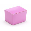 Fold-Up 1 Choc Ballotin Flat Top Box Only 37mm x 33mm x 31mm in Electric Pink