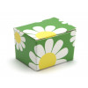 Fold-Up 1 Choc Ballotin Flat Top Box Only 37mm x 33mm x 31mm in Floral Daisy