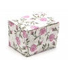 Fold-Up 1 Choc Ballotin Flat Top Box Only 37mm x 33mm x 31mm in Floral Rose