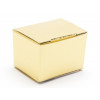 Fold-Up 1 Choc Ballotin Flat Top Box Only 37mm x 33mm x 31mm in Gold