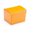 Fold-Up 1 Choc Ballotin Flat Top Box Only 37mm x 33mm x 31mm in Orange