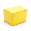Fold-Up 1 Choc Ballotin Flat Top Box Only 37mm x 33mm x 31mm in Sunshine Yellow