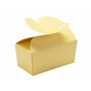 Fold-Up 2 Choc Ballotin Butterfly Top Box Only 66mm x 33mm x 31mm in Buttermilk Yellow