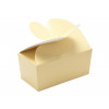 Fold-Up 2 Choc Ballotin Butterfly Top Box Only 66mm x 33mm x 31mm in Cream