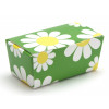 Ready-Assembled 2 Choc Ballotin Flat Top Box Only 66mm x 33mm x 31mm in Floral Daisy