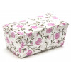 Ready-Assembled 2 Choc Ballotin Flat Top Box Only 66mm x 33mm x 31mm in Floral Rose