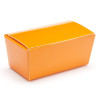 Ready-Assembled 2 Choc Ballotin Flat Top Box Only 66mm x 33mm x 31mm in Orange