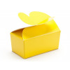 Fold-Up 2 Choc Ballotin Butterfly Top Box Only 66mm x 33mm x 31mm in Sunshine Yellow