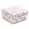 Ready-Assembled 4 Choc Ballotin Flat Top Box Only 66mm x 66mm x 31mm in Floral Rose