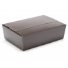 Ready-Assembled 6 Choc Ballotin Flat Top Box Only 100mm x 66mm x 31mm In Chocolate Brown