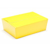 Ready-Assembled 6 Choc Ballotin Flat Top Box Only 100mm x 66mm x 31mm In Sunshine Yellow