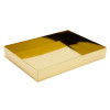Fold-Up 12 Chocolate Box Base Only 159mm x 112mm x 32mm in Bright Gold