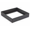 Elegant Texture-Embossed Matt Finish 16 Choc Square Wibalin Gift Box Base Only 159mm x 148mm x 32mm in Black