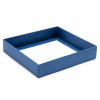 Elegant Texture-Embossed Matt Finish 16 Choc Square Wibalin Gift Box Base Only 159mm x 148mm x 32mm in Blue