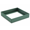 Elegant Texture-Embossed Matt Finish 16 Choc Square Wibalin Gift Box Base Only 159mm x 148mm x 32mm in Green